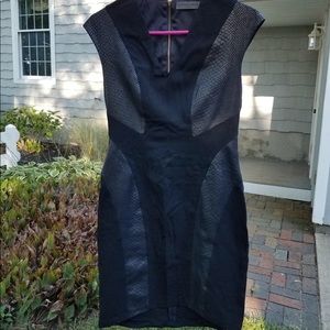 Alessandro Miele black bodycon cocktail dress.